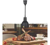 Lampe Chauffante pour Buffet, Acier Inoxydable Lampe Chauffe Plat Cuisine Suspendue 250W, Lampe Thermique Infrarouge Buffet avec Hauteur Réglable 60-180cm pour Hôtels et Cafétérias(A-19cm,1)