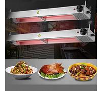 Lampe Chauffante Pour Buffet, Lampe Chauffante Professionnelle, Température Réglable De 30 À 85 °C, Lampe Chauffante Suspendue Pour Maintenir Les Plats Au Chaud, Tube Chauffant Décoratif En Acier Ino