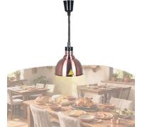 Lampe Chauffante pour Buffet, Lampe Chauffe-Plats pour Aliments Commercial, Télescopique Lampe Infrarouge 250W Professionnelle Chauffant pour Restaurant, Hauteur Réglable en Acier Inoxydable(A-25,1)