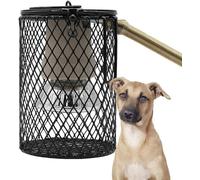 Lampe chauffante pour chiens - Chauffage extérieur pour chenil avec minuterie, crochet anti-mordillage, idéal pour chenils, caisses et poulaillers, cages à lapins