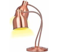 Lampe chauffante sur pied for aliments commerciaux avec hauteur réglable de 70 cm, base lestée de 2 x 250 W, lampe chauffante for buffet alimentaire, lampe de conservation de la chaleur des aliments f
