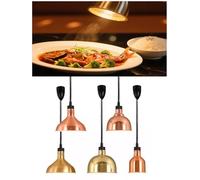 Lampe chauffante Suspendue, Chauffe-Plats rétractable, Lampe chauffante à Fixer au Plafond, pour Aliments Chauds (Type 6, 18,5 cm / 7,28 Pouces)
