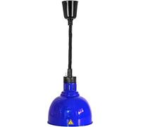 Lampe chauffante Suspendue rétractable pour Buffet, idéale pour Maintenir Les Aliments au Chaud dans Un Restaurant (Argent) (Bleu)