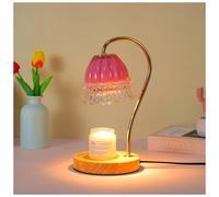 Lampe chauffe-bougie avec minuteur et variateur d'intensité pour bougies en pot, 2 ampoules incluses