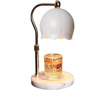 Lampe Chauffe-Bougie Blanc Dimmable Bougie Fondeur Pas De Lampe À Flamme Chauffe-Bougie Cire Fonte Bougie Lampe Chauffe-Bougie Électrique À Hauteur Réglable Lampe Chauffe-Bougie for Bougies en Pot ( C