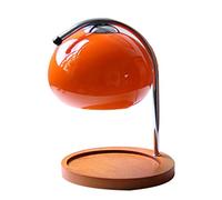 Lampe Chauffe-bougie, Lampe Chauffe-bougie de Simplicité Moderne, Lampe de Fusion de Cire Aromatique Lampe Chauffe-bougie Rétro, pour la Décoration de la Chambre à Coucher(Rouge-orange)
