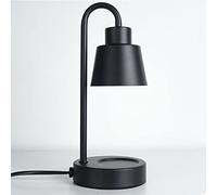 Lampe Chauffe-cire électrique, Chauffe-bougie Parfumée, Lampe Chauffe-bougie, Fondoir à Bougie à Intensité Variable avec Commande à Cadran et 2 Ampoules, Lanterne Chauffe-bougie sans(110v Noir)