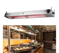 Lampe Chauffe Plat Infrarouge, Commerciale Lampe Chauffante pour Cuisine, Lampe Chauffante Restaurant avec Régulation de Température pour Restaurant, Café, Buffet(1pcs,Size:60cm)