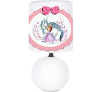 LAMPE CHEVET PIED BOULE PRINCESSE SOFIA LICORNE