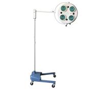 Lampe Chirurgicale Halogène Sans Ombre à 4 Trous, Lampe Opératoire Mobile Sur Pied, Luminosité Réglable, Facile à Déplacer