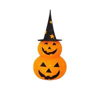 Lampe citrouille d'Halloween - Lampe fluorescente, lampe torche à piles | Décoration d'intérieur à LED, lanterne Jack O sur le thème de l'automne avec chapeau pour porche, rebord de fenêtre, fête de