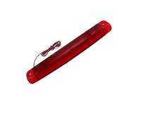 lampe clignotant rétroviseur Feu Arrière Frein À 18 LED Voiture Feu Position Latéral Clignotant Feu D'arrêt Rouge Avertissement Remorque Camion Indicateur Feu Arrière(Red Shell)