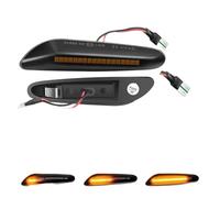 lampe clignotant rétroviseur Lot De 2 Clignotants Latéraux Dynamiques À LED Pour BMW E90 E91 E92 E93 E60 E87 E82 E46 Sans Erreur(Dynamic Smoked B)