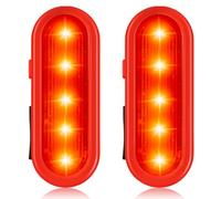 Lampe clignotante LED de sécurité rechargeable USB - Lot de 2 lumières pour enfants, sac à dos d'école, alpiniste, chien, pendentif lumineux avec clip, 3 modes