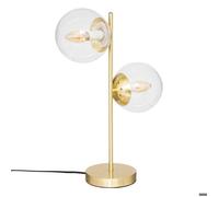 Atmosphera - Lampe Collectionneur en verre H48cm doré