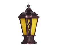 Lampe Colonne Décorative Stigma Étanche de Style Industriel Rétro En Alumiet Verre Pour Porche, Terrasse Et Sol - Luminaires Créatifs Pour Jardin - Culot E27 - Lanterne de Rue