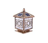 Lampe Colonne LED Solaire d'extérieur Vintage Style Victoria européen, Style Antique, éclairage d'extérieur, Style rétro, en métal, idéal pour Un Parc, Un Jardin, Une clôture, Une Table ou Un pon