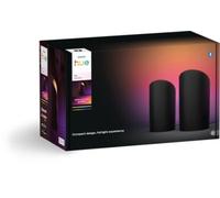 Philips Hue Play Wall Washer Connecté Noir, Pack de 2, White and Color Ambiance avec technologie ColorCast, Compatible Bluetooth, Contrôle Vocal avec Alexa, Apple Home & Google Assistant Philips.