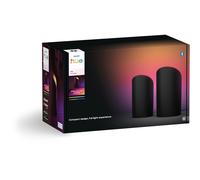 Philips Hue Play Wall Washer Connecté Noir, Pack de 2, White and Color Ambiance avec technologie ColorCast, Compatible Bluetooth, Contrôle Vocal avec Alexa, Apple Home & Google Assistant Philips.