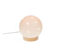 Lampe Constellation blanche en porcelaine hauteur 16,3 cm - Amadeus