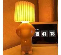 Lampe Créative de Petit Homme Timide, Naughty Boy Veilleuse LED, Lampe de chevet romantique, Drôle Lampe de lecture, LED Lampe de table, Novelty Atmosphère Lampe pour maison décoration (Jaune)
