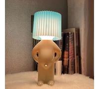 Lampe Créative de Petit Homme Timide, Naughty Boy Veilleuse LED, Lampe de chevet romantique, Drôle Lampe de lecture, LED Lampe de table, Novelty Atmosphère Lampe pour maison décoration (Bleu)