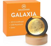 lampe cristal 3D avec projection de galaxies USB Veilleuse Déco FR.