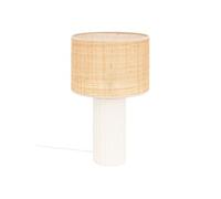 Lampe céramique Tylia blanc H47cm - Atmosphera createur d'interieur