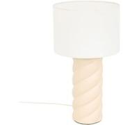 Atmosphera Lampe à poser Noly céramique beige H44 cm