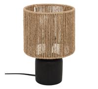 Atmosphera – Lampe à poser en céramique Koby 24 cm – Noir & Naturel