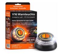 Lampe d’avertissement V16 feu d’urgence - Alternative au triangle de signalisation - Pour voiture et moto
