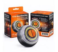 Lampe d’avertissement V16 homologuée - Feu de sécurité et remplacement du triangle - Pour voiture et moto