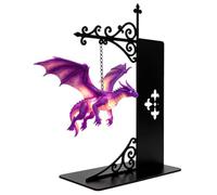 lampe d’étagère vintage, lanterne bibliothèque-lumière dragon décorative