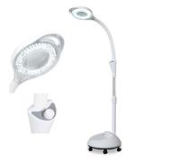 Lampe D’Examen Chirurgical Dyuz LED, Lampe D’Examen sans Ombre, Lampe D’Examen Médical, Lampe Loupe 8X, Lampe à Col De Cygne avec Base Et Roues, pour Le Traitement Ambulatoire, La Chirurgie