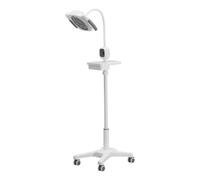 Lampe d’Examen Chirurgicale à Led avec Roulettes Universelles et Plateau | Lampe d’Examen Médicale sur Pied, Lampe D'examen LED à Col de Cygne for Gynécologie, Consultations Externes et Stomatologie
