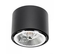 Lampe d’intérieur Spectrum Chloe AR111 Noire Ronde Ø12cm Max 50W GU10 LED Spot