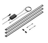 Lampe d'agencement à LED SIRIS noire mate plate 90cm 963lm blanc chaud chacune [EEK: F]