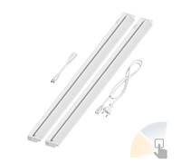 Lampe d'agencement LED LIWO 91cm pivotante 1597lm chacune blanc chaud/blanc 2pcs