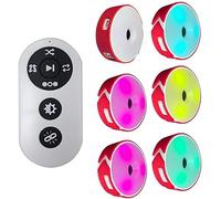 Lampe D'Agilité Sportive Lampe D'EntraîNement L'Agilité Chargement USB Autonomie 10 Heures DéTection Hauteur 10 Cm 4 Couleurs LumièRe 4 Modes Angle Vision 270° pour AméLiorer RéFlexes,6 Lights