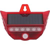 Lampe d'alarme solaire Détecteur de mouvement Sécurité Sirène d'alarme sonore solaire avec télécommande pour la maison, la cour et l'extérieur