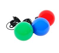 Lampe d'ambiance extérieure Lampe de jardin Lampe boule Décoration de jardin Lampe extérieure Décoration piscine, Résistant aux intempéries Dimmable, rouge bleu vert, G4, D 15cm, 3er Set