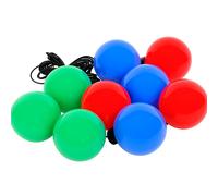 Lampe d'ambiance extérieure Lampe de jardin Lampe sphérique Lampe décorative extérieure Pool, Résistant aux intempéries dimmable, rouge bleu vert, 9x G4 10W 360Lm 2700K, D 15cm, 9er Set