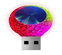 Lampe d'ambiance intérieure de voiture LED USB - Éclairage d'ambiance LED coloré pour la nuit | lumières USB universelles à LED pour l'éclairage de décoration de voiture