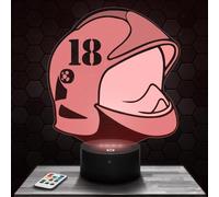 Lampe d'ambiance LED moderne Casque Pompier Soldat du feu, idée cadeau deco Pompier Soldat du feu Lampe deco bureau salon homme Idée cadeau noel fan de Casque Pompier Soldat du feu TOP