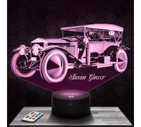 Lampe d'ambiance LED moderne Voiture Rolls R Silver Ghost, idée cadeau deco Supercar Sport Vehicule. Lampe deco bureau salon Voiture Rolls R Silver Ghost. Idée cadeau noel fan de Voiture