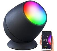 Lampe d'ambiance LED RVB CCT connectée - noire [Luminea Home Control]