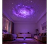 Lampe d'ambiance LED Vortex Galaxie, Veilleuse à projection d'étoiles convenant pour la chambre à coucher, le home cinéma, le plafond, la décoration murale, le camping, les mariages, les anniversaires