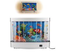 Lampe d'ambiance pour Aquarium - Faux Aquarium Tropical Artificiel Lampe virtuelle, décoration pour la Maison, Le Bureau, la Chambre à Coucher, Le Salon