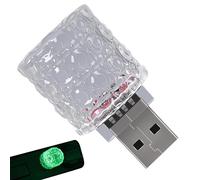 Lampe d'ambiance pour intérieur de véhicule - 5 V 0,5 W, boîtier ABS, cube LED compact sans fil, éclairage coloré dégradé, éclairage d'ambiance de port USB | Voiture de nuit pour voyage de nuit