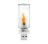 Lampe d'ambiance USB sans flamme - Mini lampe LED rétro en verre pour véhicule, chambre, fête, camping, intérieur et extérieur, idéal pour la maison, la voiture, l'automobile et l'atmosphère de voyage